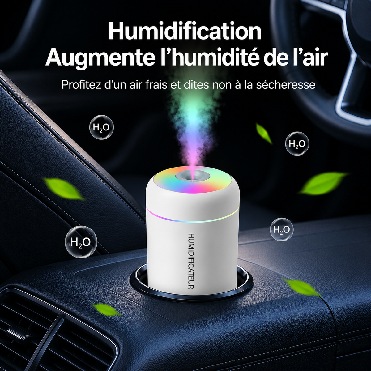 Mini Humidificateur d'Air — Diffuseur d'Arômes USB