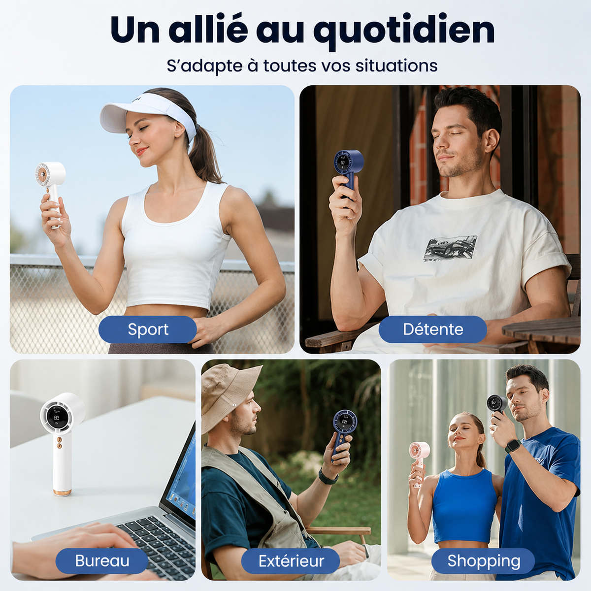 Mini Ventilateur Portable USB — Charge Rapide