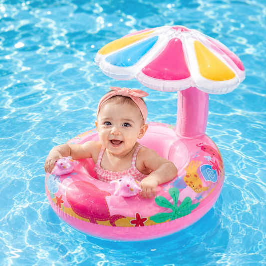 Bouée de Piscine Champignon avec Ombrage