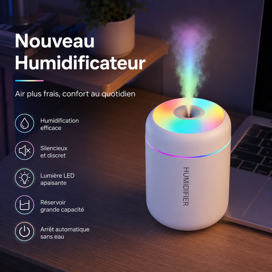 Mini Humidificateur d'Air — Diffuseur d'Arômes USB