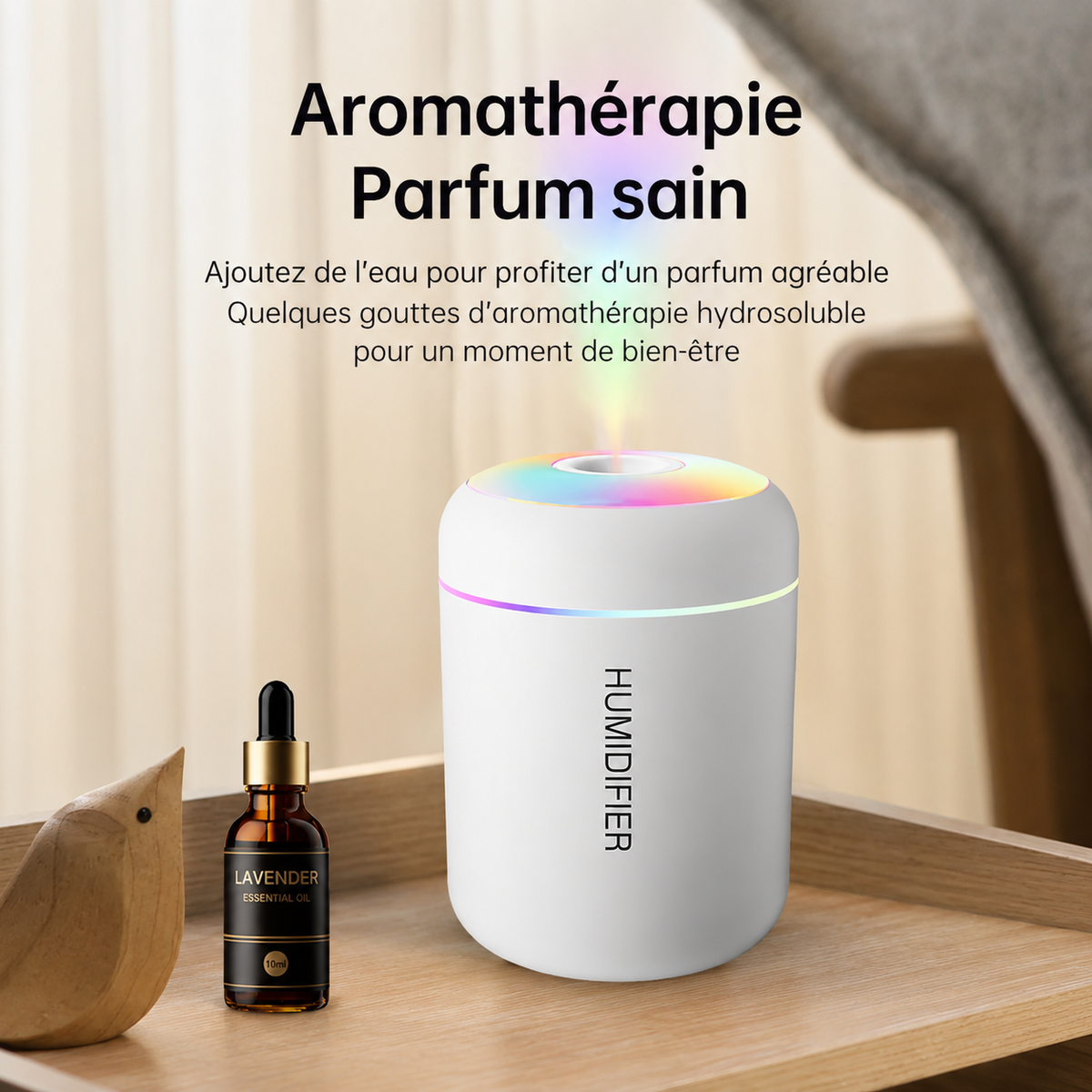 Mini Humidificateur d'Air — Diffuseur d'Arômes USB
