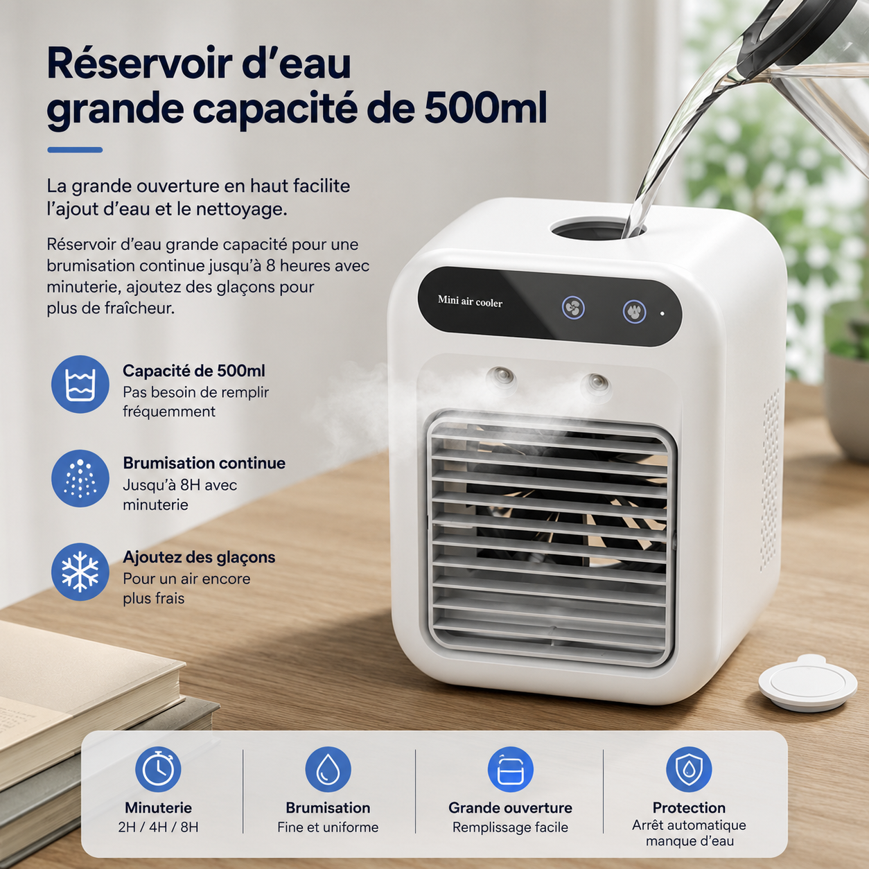 Refroidisseur d'Air Portable — Ventilation & Humidification